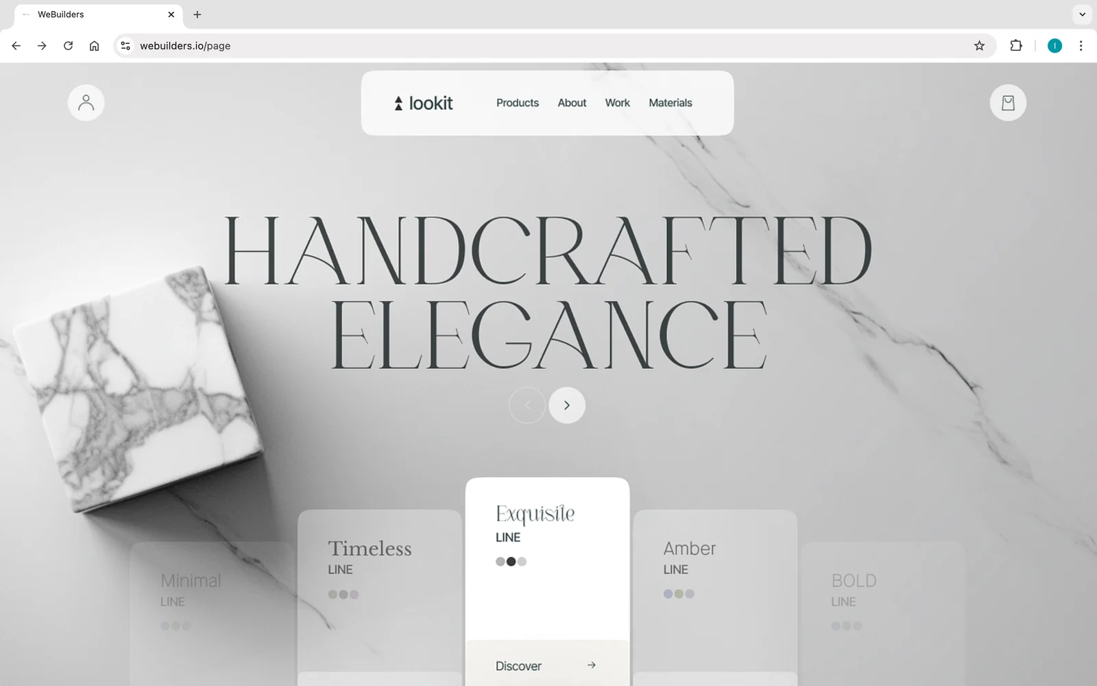 Démo Lookit — page collection éditoriale